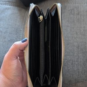 Kate Spade mauve and black wallet